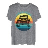 Hapfox Truck Amerikanische Flagge T-Shirt