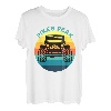 Hapfox Truck Amerikanische Flagge T-Shirt