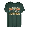 Bergsteiger lustig Peeing outside Naturburschen Bergfan T-Shirt