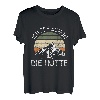 Wandern Bergsteiger Berg Ich Seh Schon Die Hütte Spruch T-Shirt