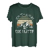 Wandern Bergsteiger Berg Ich Seh Schon Die Hütte Spruch T-Shirt