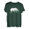 Bär Wald Natur Landschaft Silhouette Minimalismus Tier T-Shirt