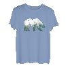 Bär Wald Natur Landschaft Silhouette Minimalismus Tier T-Shirt