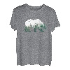 Bär Wald Natur Landschaft Silhouette Minimalismus Tier T-Shirt