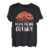 I love peeing outside Wanderer lustig Berge Wandern T-Shirt