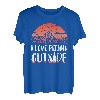 I love peeing outside Wanderer lustig Berge Wandern T-Shirt