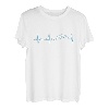 Herzschlag Drei Zinnen Dolomiten Berge Bergsteigen Geschenk T-Shirt