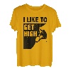 I Like To Get High Bouldering, Bergsteigen, Klettern T-Shirt