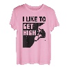 I Like To Get High Bouldering, Bergsteigen, Klettern T-Shirt