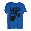 I Like To Get High Bouldering, Bergsteigen, Klettern T-Shirt