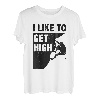I Like To Get High Bouldering, Bergsteigen, Klettern T-Shirt