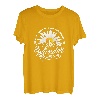 Wander Woman mit Blume und Berge - Wanderschuh Prinzessin T-Shirt