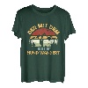 Herren Der Mit Dem Hund Wandert Wandern Bergsteiger Hundeliebhaber T-Shirt