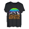 I love peeing outside Wanderer lustig Berge Bergliebe T-Shirt