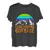 I love peeing outside Wanderer lustig Berge Bergliebe T-Shirt