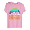 I love peeing outside Wanderer lustig Berge Bergliebe T-Shirt