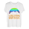 I love peeing outside Wanderer lustig Berge Bergliebe T-Shirt