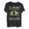 Lustiges 71 Jahre alt Geburtstag Berge & Walken Wander T-Shirt