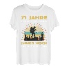 Lustiges 71 Jahre alt Geburtstag Berge & Walken Wander T-Shirt