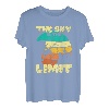 Retro Vintage Der Himmel ist die Grenze Klettern T-Shirt