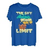 Retro Vintage Der Himmel ist die Grenze Klettern T-Shirt