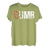CLIMB Rock Climber Karabiner Klettern Berge Bergsteiger T-Shirt