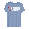 CLIMB Rock Climber Karabiner Klettern Berge Bergsteiger T-Shirt
