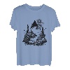 Natur Zeichnung - Berglandschaft in einem Dreieck T-Shirt