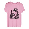 Natur Zeichnung - Berglandschaft in einem Dreieck T-Shirt