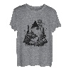 Natur Zeichnung - Berglandschaft in einem Dreieck T-Shirt
