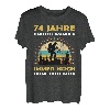 Lustiges 74 Jahre alt Geburtstag Berge & Walken Wander T-Shirt
