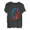 Wanderer Flammen Berge Wanderung Bergsteiger Retro Natur T-Shirt