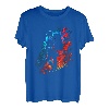 Wanderer Flammen Berge Wanderung Bergsteiger Retro Natur T-Shirt
