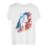 Wanderer Flammen Berge Wanderung Bergsteiger Retro Natur T-Shirt