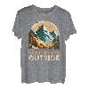 Naturburschen Still plays outside Bergsteiger lustig Berge T-Shirt