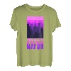 Bergsteiger lustig Peeing outside Naturburschen Bergfan T-Shirt