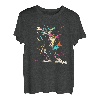 Tourenski Splash Art Retro Skitour Tourengeher Skifahrer T-Shirt