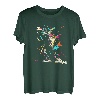 Tourenski Splash Art Retro Skitour Tourengeher Skifahrer T-Shirt