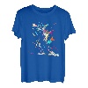 Tourenski Splash Art Retro Skitour Tourengeher Skifahrer T-Shirt