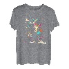 Tourenski Splash Art Retro Skitour Tourengeher Skifahrer T-Shirt