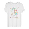 Tourenski Splash Art Retro Skitour Tourengeher Skifahrer T-Shirt