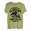 Rock Climbing Isn't Dangerous Falling Is Climbing Bouldern T-Shirt