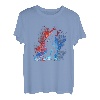Skitour Flammen Retro Skitouren Tourengeher Skifahrer T-Shirt