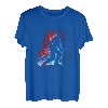 Skitour Flammen Retro Skitouren Tourengeher Skifahrer T-Shirt