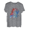 Skitour Flammen Retro Skitouren Tourengeher Skifahrer T-Shirt