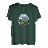 Damen Bergmädchen Alpen Wandern Berge Trekking Ski Bergsteigen T-Shirt