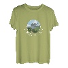 Damen Bergmädchen Alpen Wandern Berge Trekking Ski Bergsteigen T-Shirt