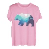 Wandern Bergsteigen Bär Grizzly Graubär Braunbär T-Shirt
