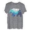 Wandern Bergsteigen Bär Grizzly Graubär Braunbär T-Shirt