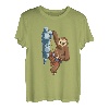 Faultier an der Felswand - Boulder Klettern Geschenk T-Shirt